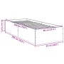 Betongrauer Bettrahmen aus Holzwerkstoff, 90 x 200 cm von vidaXL, Betten und Lattenroste - Ref: Foro24-3281059, Preis: 93,52 ...
