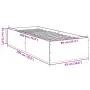 Concrete gray engineered wood bed frame 90x200cm by vidaXL, Beds and slatted bases - Ref: Foro24-3281059, Price: 92,42 €, Dis...