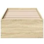 Bettgestell aus Sonoma-Eiche-Holzwerkstoff, 90 x 190 cm von vidaXL, Betten und Lattenroste - Ref: Foro24-3281065, Preis: 90,6...