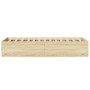 Estructura de cama madera de ingeniería roble Sonoma 90x190 cm de vidaXL, Camas y somieres - Ref: Foro24-3281065, Precio: 91,...
