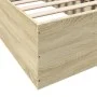 Bettgestell aus Sonoma-Eiche-Holzwerkstoff, 90 x 190 cm von vidaXL, Betten und Lattenroste - Ref: Foro24-3281065, Preis: 90,6...