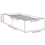 Bettgestell aus Sonoma-Eiche-Holzwerkstoff, 90 x 190 cm von vidaXL, Betten und Lattenroste - Ref: Foro24-3281065, Preis: 90,6...