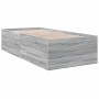 Sonoma-grauer Holzwerkstoff-Bettrahmen 90 x 200 cm von vidaXL, Betten und Lattenroste - Ref: Foro24-3280970, Preis: 111,40 €,...