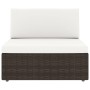 Juego de muebles de jardín 2 piezas ratán sintético marrón de vidaXL, Sofás modulares de exterior - Ref: Foro24-49512, Precio...