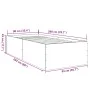 Sonoma gray engineered wood bed frame 90x200 cm by vidaXL, Beds and slatted bases - Ref: Foro24-3280970, Price: 110,18 €, Dis...