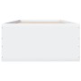 White engineered wood bed frame 90x190 cm by vidaXL, Beds and slatted bases - Ref: Foro24-3280972, Price: 110,01 €, Discount: %