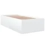Estructura de cama madera de ingeniería blanca 90x190 cm de vidaXL, Camas y somieres - Ref: Foro24-3280972, Precio: 108,68 €,...