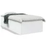 Estructura de cama madera de ingeniería blanca 75x190 cm de vidaXL, Camas y somieres - Ref: Foro24-3280979, Precio: 103,43 €,...