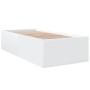Weißer Bettrahmen aus Holzwerkstoff, 75 x 190 cm von vidaXL, Betten und Lattenroste - Ref: Foro24-3280979, Preis: 104,69 €, R...