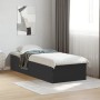 Black engineered wood bed frame 100x200 cm by vidaXL, Beds and slatted bases - Ref: Foro24-3281050, Price: 99,87 €, Discount: %