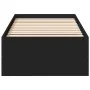 Schwarzer Bettrahmen aus Holzwerkstoff, 100 x 200 cm von vidaXL, Betten und Lattenroste - Ref: Foro24-3281050, Preis: 98,65 €...