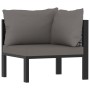 Corner sectional sofa left armrest anthracite PE rattan by vidaXL, Modular outdoor sofas - Ref: Foro24-49397, Price: 135,70 €...