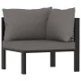 Corner sectional sofa left armrest anthracite PE rattan by vidaXL, Modular outdoor sofas - Ref: Foro24-49397, Price: 134,16 €...