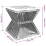 Black acacia wood wire base coffee table 38x38x38 cm by vidaXL, Garden tables - Ref: Foro24-365636, Price: 64,98 €, Discount: %