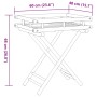 Bamboo folding tray table 60x40x68 cm by vidaXL, Trays - Ref: Foro24-366455, Price: 59,73 €, Discount: %