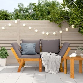 Garden bench with cushions 2 in 1 solid acacia wood by vidaXL, garden benches - Ref: Foro24-367580, Price: 328,60 €, Discount: %
