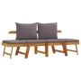 Gartenbank mit Kissen 2 in 1 aus massivem Akazienholz von vidaXL, Gartenbänke - Ref: Foro24-367580, Preis: 328,60 €, Rabatt: %