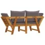Garden bench with cushions 2 in 1 solid acacia wood by vidaXL, garden benches - Ref: Foro24-367580, Price: 322,45 €, Discount: %