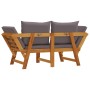 Gartenbank mit Kissen 2 in 1 aus massivem Akazienholz von vidaXL, Gartenbänke - Ref: Foro24-367580, Preis: 328,60 €, Rabatt: %