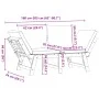 Garden bench with cushions 2 in 1 solid acacia wood by vidaXL, garden benches - Ref: Foro24-367580, Price: 322,45 €, Discount: %