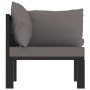 Corner sectional sofa left armrest anthracite PE rattan by vidaXL, Modular outdoor sofas - Ref: Foro24-49397, Price: 135,70 €...