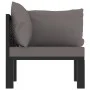Corner sectional sofa left armrest anthracite PE rattan by vidaXL, Modular outdoor sofas - Ref: Foro24-49397, Price: 134,16 €...
