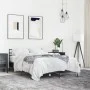 Engineered wood and black metal bed frame 120x200cm by vidaXL, Beds and slatted bases - Ref: Foro24-3280037, Price: 131,37 €,...