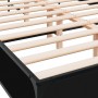 Estructura de cama madera de ingeniería y metal negro 120x200cm de vidaXL, Camas y somieres - Ref: Foro24-3280037, Precio: 13...