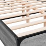 Sonoma-graues Metall-Holzwerkstoff-Bettgestell, 120 x 200 cm von vidaXL, Betten und Lattenroste - Ref: Foro24-3280040, Preis:...