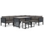 Corner sectional sofa left armrest anthracite PE rattan by vidaXL, Modular outdoor sofas - Ref: Foro24-49397, Price: 135,70 €...