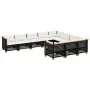 Garden sofa set 10 pieces with black synthetic rattan cushions by vidaXL, Garden sets - Ref: Foro24-3262034, Price: 805,73 €,...