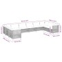 Set de sofás de jardín 10 pzas cojines ratán sintético negro de vidaXL, Conjuntos de jardín - Ref: Foro24-3262022, Precio: 72...