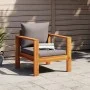 Gartensessel mit Kissen aus massivem Akazienholz von vidaXL, Modulare Sofas für den Außenbereich - Ref: Foro24-367627, Preis:...
