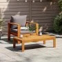 Gartensessel mit Kissen aus massivem Akazienholz von vidaXL, Modulare Sofas für den Außenbereich - Ref: Foro24-367627, Preis:...