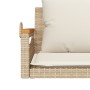 Swing bench with beige synthetic rattan cushions 109x62x40 cm by vidaXL, garden benches - Ref: Foro24-368148, Price: 120,96 €...