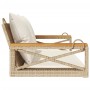Schaukelbank mit beigen synthetischen Rattankissen 109x62x40 cm von vidaXL, Gartenbänke - Ref: Foro24-368157, Preis: 109,64 €...