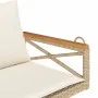 Swing bench with beige synthetic rattan cushions 109x62x40 cm by vidaXL, garden benches - Ref: Foro24-368157, Price: 112,71 €...
