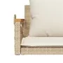 Swing bench with beige synthetic rattan cushions 109x62x40 cm by vidaXL, garden benches - Ref: Foro24-368157, Price: 112,71 €...