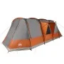 Camping tent with tunnel 4 people waterproof gray orange by vidaXL, tents - Ref: Foro24-94630, Price: 282,61 €, Discount: %