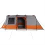 Camping tent with tunnel 4 people waterproof gray orange by vidaXL, tents - Ref: Foro24-94630, Price: 282,61 €, Discount: %