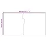 Anthracite gray synthetic rattan balcony awning 400x90 cm by vidaXL, fence panels - Ref: Foro24-156239, Price: 45,92 €, Disco...