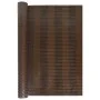 Brown and black synthetic rattan balcony awning 400x80 cm by vidaXL, fence panels - Ref: Foro24-156253, Price: 40,69 €, Disco...