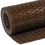 Brown and black synthetic rattan balcony awning 400x80 cm by vidaXL, fence panels - Ref: Foro24-156253, Price: 41,35 €, Disco...