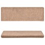 Stufenmatte 15 Stück brauner gestanzter Stoff 65x21x4cm von vidaXL, Treppenmatten - Ref: Foro24-134561, Preis: 48,42 €, Rabat...