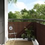 Brown and black synthetic rattan balcony awning 1000x100 cm by vidaXL, fence panels - Ref: Foro24-156264, Price: 131,25 €, Di...