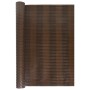 Brown and black synthetic rattan balcony awning 1000x100 cm by vidaXL, fence panels - Ref: Foro24-156264, Price: 131,25 €, Di...