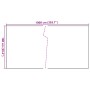 Brown and black synthetic rattan balcony awning 1000x100 cm by vidaXL, fence panels - Ref: Foro24-156264, Price: 131,25 €, Di...