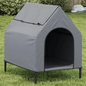 Hundehütte aus Oxford-Stoff und anthrazitgrauem Stahl von vidaXL, Hundehütten - Ref: Foro24-172590, Preis: 62,56 €, Rabatt: %