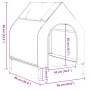 Hundehütte aus Oxford-Stoff und anthrazitgrauem Stahl von vidaXL, Hundehütten - Ref: Foro24-172590, Preis: 63,78 €, Rabatt: %