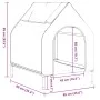 Oxford fabric and anthracite gray steel dog house by vidaXL, Dog kennels - Ref: Foro24-172590, Price: 62,56 €, Discount: %